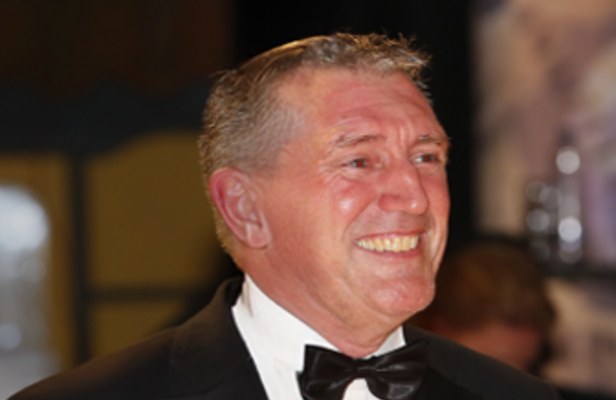 Hans van der Hoef, presentator van de Amstel Dance Trophy